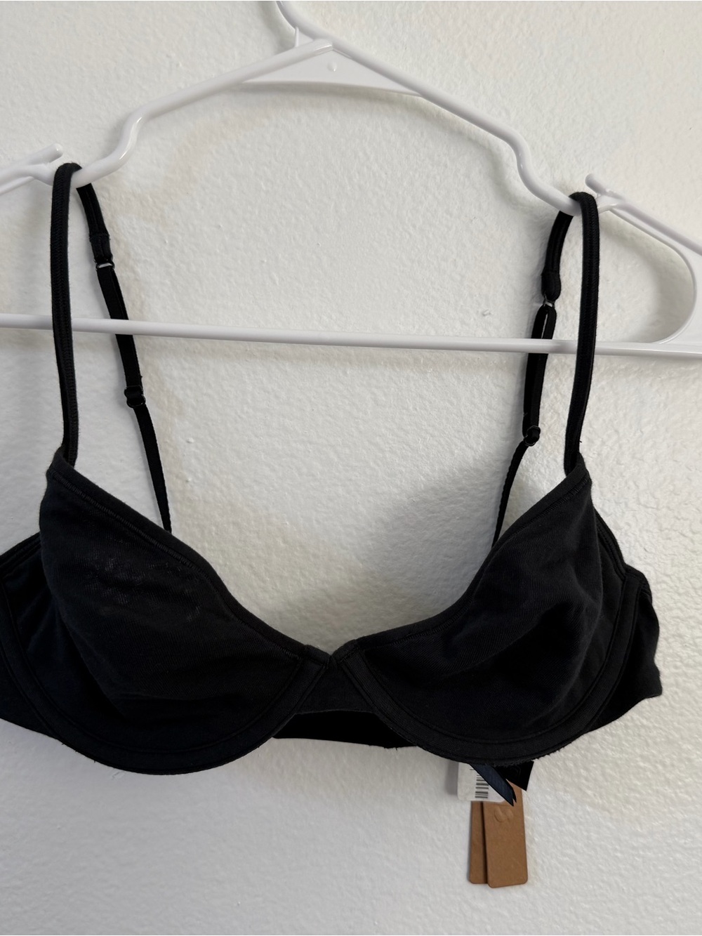 NWT SKIMS ONYX everyday cotton Bra 34C- Women Intimates & Sleepwear - Picture 12 of 16